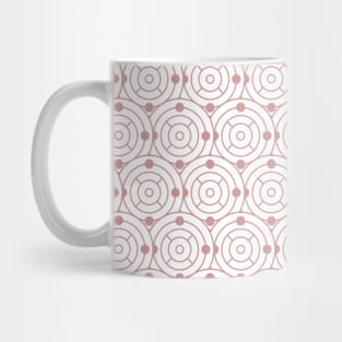 Pink ellipses pattern design Mug